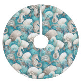 Kust Kerst Bold Zeepaardpatroon#4 ID1009 Kerstboom Rok (Voorkant)