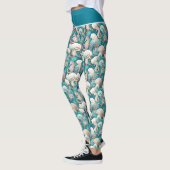 Kust Kerst Bold Zeepaardpatroon#4 ID1009 Leggings (Links)