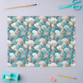 Kust Kerst Bold Zeepaardpatroon#4 ID1009 Tissuepapier (Craft)