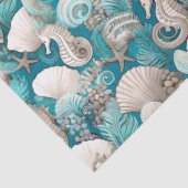 Kust Kerst Bold Zeepaardpatroon#4 ID1009 Tissuepapier (Detail)