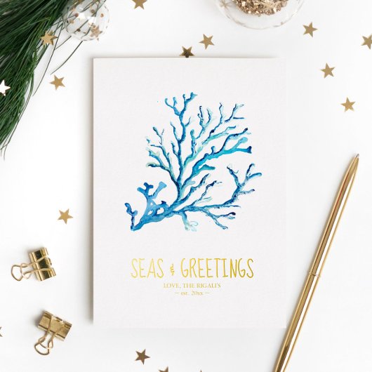 Kust Kerst Kaarten Sjabloon Custom Photo