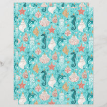 Kust Kerst Ornamenten Scrapbook Paper