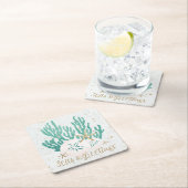 Kust Kerst ZEEEN & Groeten Zeesterren Koraal Kartonnen Onderzetters (Insitu)