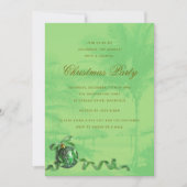 Kust Kerstfeest Palmboom Uitnodiging (Voorkant)