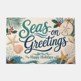 Kust-kerstmat 'Seas-On Greetings' Deurmat