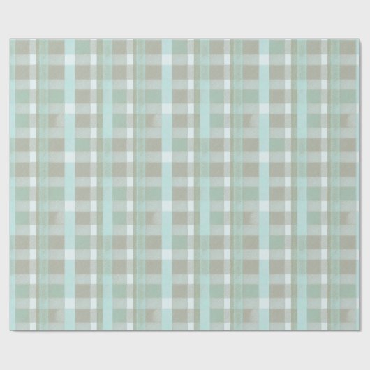 Kust Kerstmis Plaid Patroon # 2 ID1009 Cadeaupapier (Vlak)