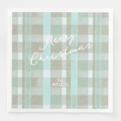 Kust Kerstmis Plaid Patroon # 2 ID1009 Servet (Voorkant)