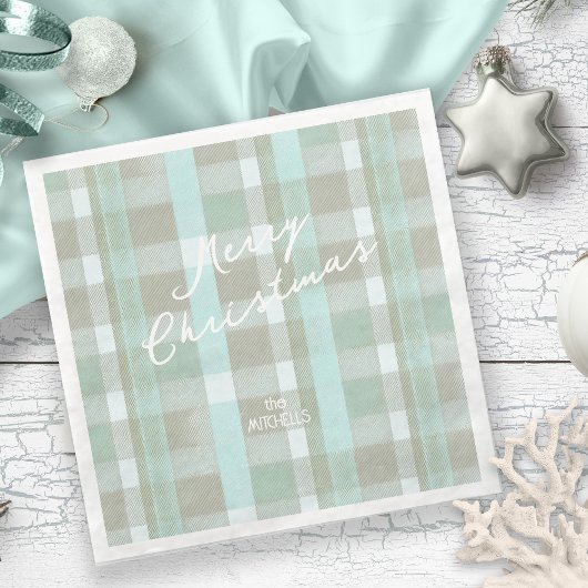 Kust Kerstmis Plaid Patroon # 2 ID1009 Servet