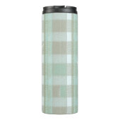 Kust Kerstmis Plaid Patroon # 2 ID1009 Thermosbeker (Achterkant)