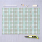 Kust Kerstmis Plaid Patroon # 2 ID1009 Tissuepapier (Craft)