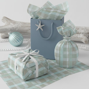 Kust Kerstmis Plaid Patroon # 2 ID1009 Tissuepapier