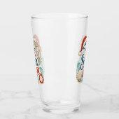 Kust Kerstmis Tis Zee Seizoen Typografie Glas (Links)