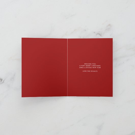 Kust Kerstmis Zeeschildpad Aquarel Feestdagen Kaart (Binnen)