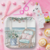 Kust Kerstveranda Scene Papier Bord (Feest)