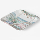 Kust Kerstveranda Scene Papier Bord (Gebogen)