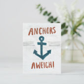 Kust Kunst | verankert weg Briefkaart (Staand voorkant)