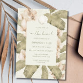 Kust kust strand bestemming bruiloft kaart