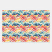 Kust levendige gift wrap papier set van 3 inpakpapier vel (Voorkant 2)