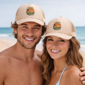 Kust Levensstijl Alligator Surfer | Retro Strand Trucker Pet