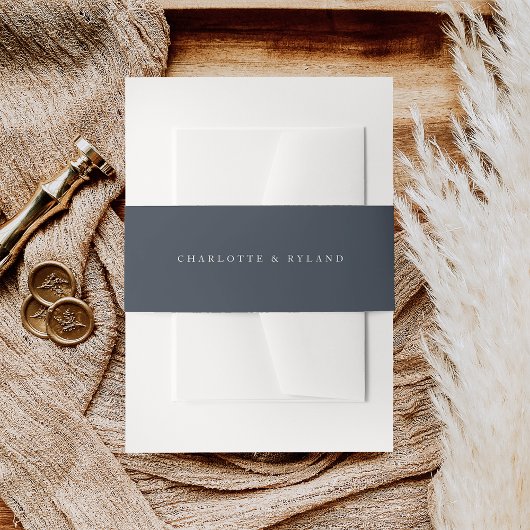 Kust Marine Blauwe bruiloft Uitnodigingen Wikkel