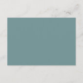 Kust Marine & Witte Huwelijk QR Code RSVP Kaartje (Achterkant)