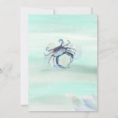 Kust Maryland Krab repetitie diner Kaart (Achterkant)