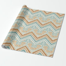 Kust Maze Waterverf Aqua & Terracotta