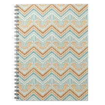 Kust Maze Waterverf Aqua & Terracotta