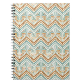 Kust Maze Waterverf Aqua & Terracotta Notitieboek