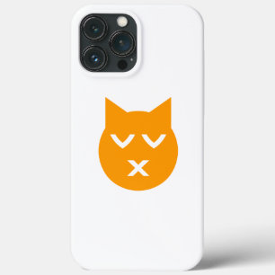 Kust met gesloten Eyes Emoji Cat iPhone 13 Pro Max Hoesje