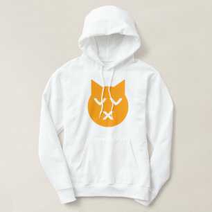 Kust met gesloten Eyes Emoji Cat Hoodie