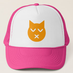Kust met gesloten Eyes Emoji Cat Trucker Pet