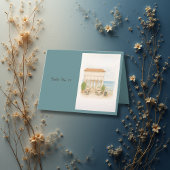 Kust Middellandse Zee Trouwtafel nummers Bedankkaart