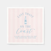 Kust Modern Bachelorette Party Papieren servetten (Voorkant)