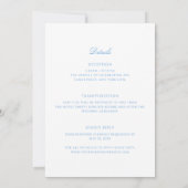Kust Monogram Crest All-in-one Trouwkaart Kaart (Achterkant)