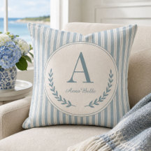 Kust Monogram Loofwerk Erfstuk Ticking Strepen