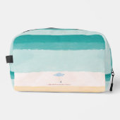 Kust Monogram Strandparasol Cosmetische Tas (Voorkant)