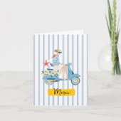 Kust Motorscooter Bedankkaart (Voorkant)