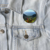 Kust Na Pali van Kauai Ronde Button 5,7 Cm (In situ)