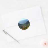 Kust Na Pali van Kauai Ronde Sticker (Envelop)