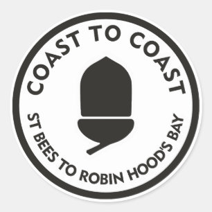 Kust naar kust - St Bees naar Robin Hood's Bay Ronde Sticker