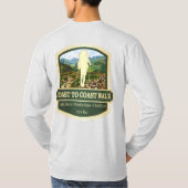 Kust naar Kustwandeling (B) T-shirt (Achterkant)