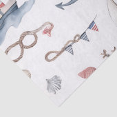 Kust Nautical 4 juli Zeilboten Vuurtoren Tissuepapier (Detail)