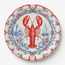 Kust Nautilische Clambake Zeevruchten Partybord