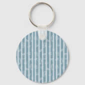 Kust nautisch patroon | Blauwe Zee Schelp & Zeepaa Sleutelhanger (Achterkant)