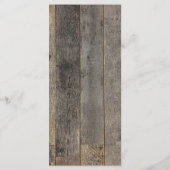 kust nautisch strand marine blauw bruiloft menu (Achterkant)