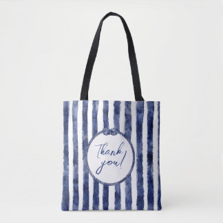 Kust Nautische bruiloft gunst Tote Bag