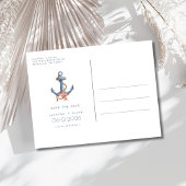 Kust Nautische Foto Strand Bruiloft Save the Date Aankondigingskaart