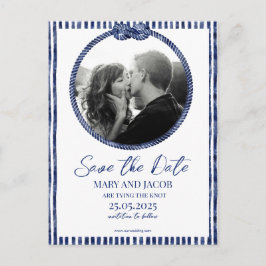 Kust nautische save the date kaart