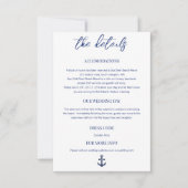 Kust Nautische Trouwruimte Kaart (Voorkant)